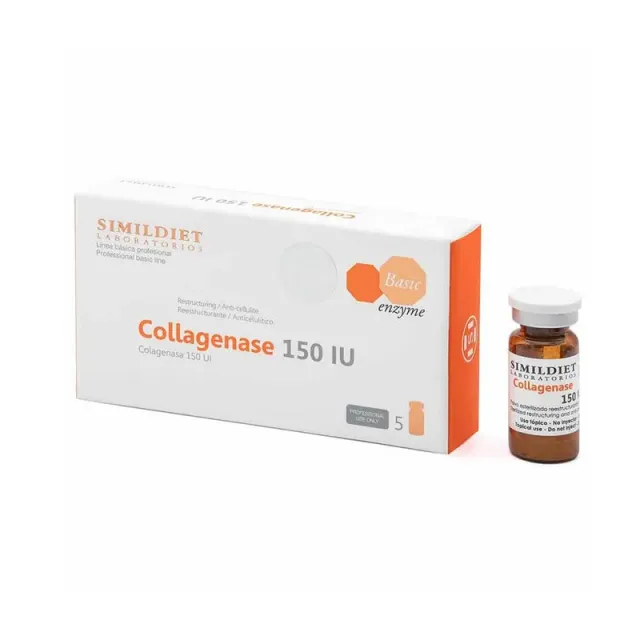 SIMILDIET Collagenase 1500 U.I.: Scar Reduction and Firming | 5 Bottles of 5ml