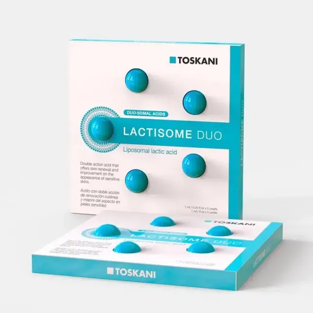 TOSKANI - Peeling Lactisome Duo | Empfindliche Haut - 5 Perlen à 1ml