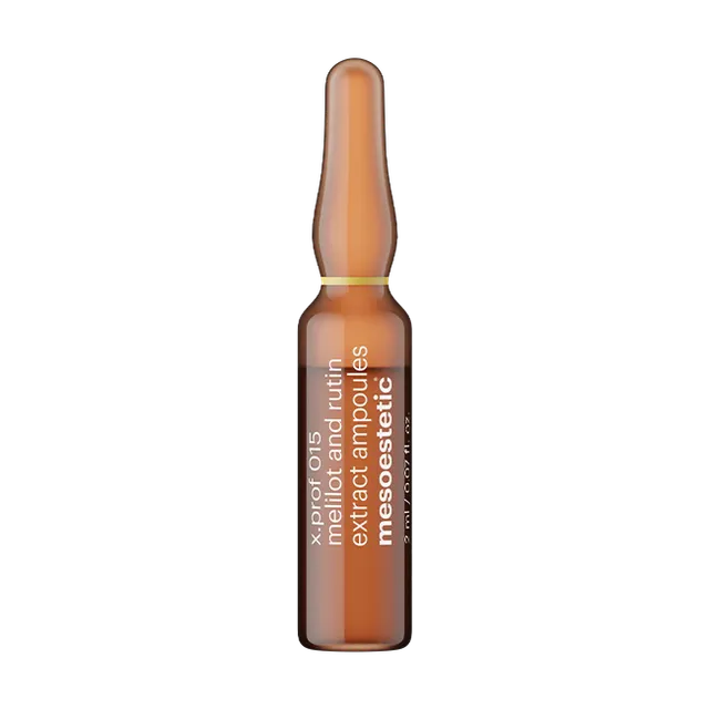 MESOESTETIC x.prof 015 extrato de meliloto e rutina | 20 ampolas de 2 ml - 2
