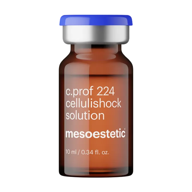 MESOESTETIC c.prof 224 cellullishock solution : Traitement Professionnel Anti-Cellulite et Graisses | 5 flacons de 10ml - 2
