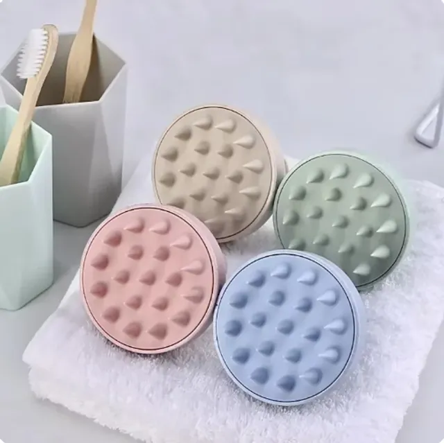 Escova de silicone para massagem do couro cabeludo: estimulação e relaxamento ideais para o cabelo