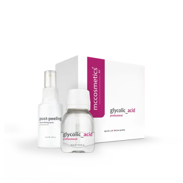 MCCOSMETICS Kit de Peeling de Ácido Glicólico 30% + Pós-Peeling: Peeling Profissional Anti-Manchas e Radiante | 30 ml + 50 ml