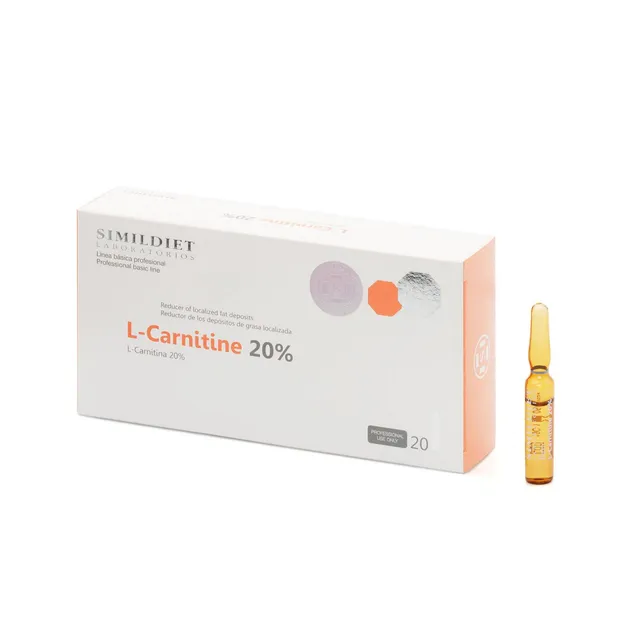SIMILDIET L-Carnitine 20%: Solução Lipolítica | 20 ampolas de 2ml