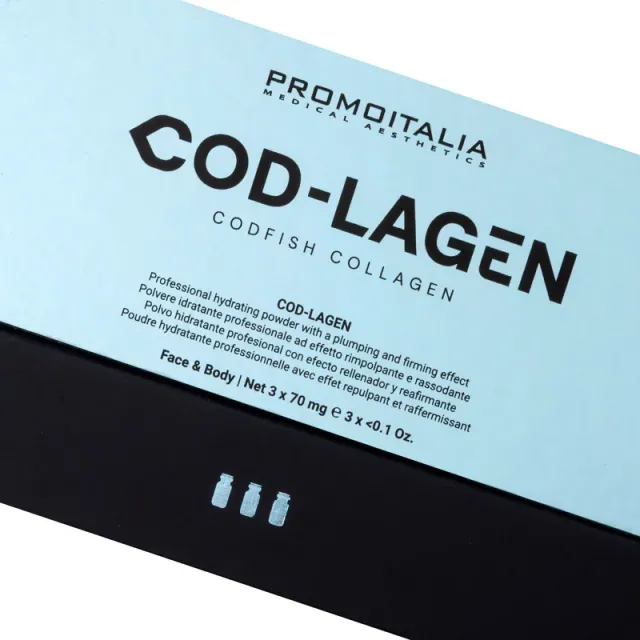 PROMOITALIA Cod-Lagen : hydrolyzed marine collagen | 3 bottles of 70mg - 3